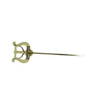 Instrumenty dęte - Lirka Uniwersalna RMB duża 2 dociski, mosiądz,  dł.19cm - miniaturka - grafika 1