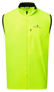 RONHILL Kamizelka biegowa męska CORE GILET fluo yellow - Bluzy sportowe męskie - miniaturka - grafika 1