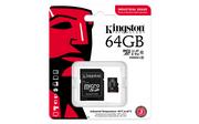 Karty pamięci - KINGSTON 64GB microSDXC Industrial C10 A1 pSLC Card + SD Adapter - miniaturka - grafika 1