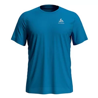 Koszulki męskie - Odlo Odlo T-shirt męski S/S Crew Neck Essential Light T-Shirt niebieski niebieski (Blue Jewel) S 392402 - grafika 1