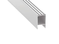 Akcesoria do oświetlenia - Profil aluminiowy Claro do taśm LED - Biały lakierowany - 1m - miniaturka - grafika 1