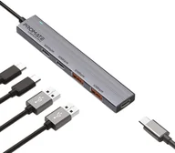 Huby USB - Promate LiteHub-Pro Hub 10Gbps 15W / 2x USB-A 3.2 / 2x USB-C 3.2 - miniaturka - grafika 1