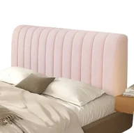 Pokrowce na meble - Pokrowiec Narzuta Na Zagłówek Wezgłowie Łóżka 160X65 Cm Różowy - miniaturka - grafika 1