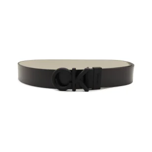 Calvin Klein Skórzany pasek ADJ/REV CK RUBBER BOMBE 35MM - Paski - miniaturka - grafika 1