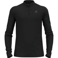 Koszulki sportowe męskie - Odlo Naturalna wełna merynosowa z długim rękawem 200 Base Layer z zapięciem na szyję XXL - miniaturka - grafika 1