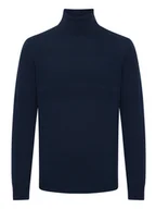 Swetry męskie - Blend Golf 20715853 Granatowy Slim Fit - miniaturka - grafika 1
