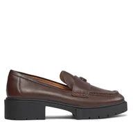 Półbuty damskie - Loafersy Coach Leah CB990 Brązowy - miniaturka - grafika 1