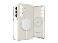 Etui i futerały do telefonów - TECH-PROTECT Liquid Silicone Magsafe do Samsung Galaxy S25 Cosmic Latte 5906302322152 - miniaturka - grafika 1