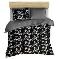 Pościel - pościel z polaru 180x200 + 2 poszewki P 310-3 DUO moro granat / szary - miniaturka - grafika 1