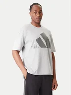 Koszulki męskie - adidas T-Shirt JM1707 Szary Loose Fit - miniaturka - grafika 1