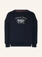 Bluzy dla dziewczynek - Tommy Hilfiger Bluza Nierozpinana blau - TOMMY HILFIGER - miniaturka - grafika 1