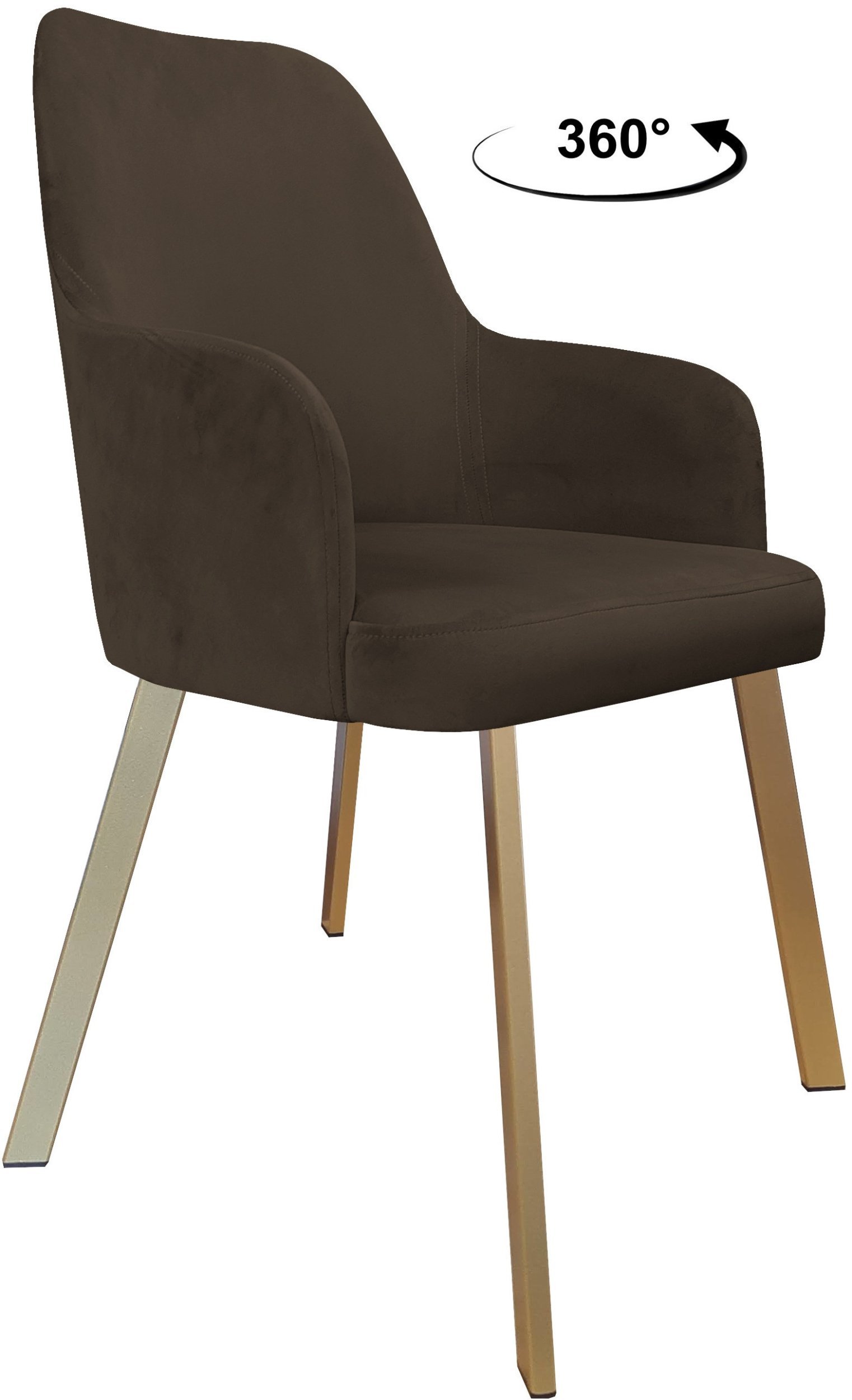 Krzesło obrotowe WESTA noga Profil złota MG05