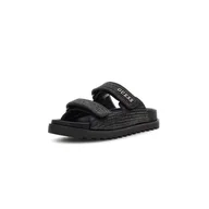 Klapki i japonki damskie - Damskie Klapki GUESS FADELIZE FLJFDEFAP19-BLACK – Czarny - miniaturka - grafika 1