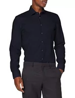 Koszule męskie - Seidensticker Męska koszula biznesowa – bez konieczności prasowania, wąska koszula – slim fit – długi rękaw – kołnierz Kent – 100% bawełna - miniaturka - grafika 1