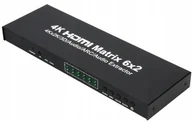 Kable - Matrix Switch Splitter Matryca Hdmi 6X2 Ultrahd 4K - miniaturka - grafika 1