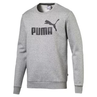Bluzy męskie - Puma, Bluza męska, Ess Logo Crew Sweat 85174703, szary, rozmiar XXL - grafika 1