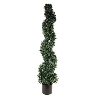Leaf Chronione sztuczne drzewo topiary, 120 cm UV bukszpan - Sztuczne drzewka - miniaturka - grafika 1
