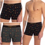 Majtki męskie - LAMA Bokserki Męskie Szorty Bawełniane 2-PAK - XL - miniaturka - grafika 1