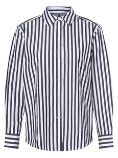 Tommy Hilfiger - Bluzka damska, biały|niebieski - Koszule damskie - miniaturka - grafika 1