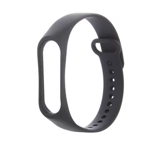 TelForceOne Pasek silikonowy do Xiaomi Mi Band 3 / 4 czarny - Akcesoria do smartwatchy - miniaturka - grafika 1