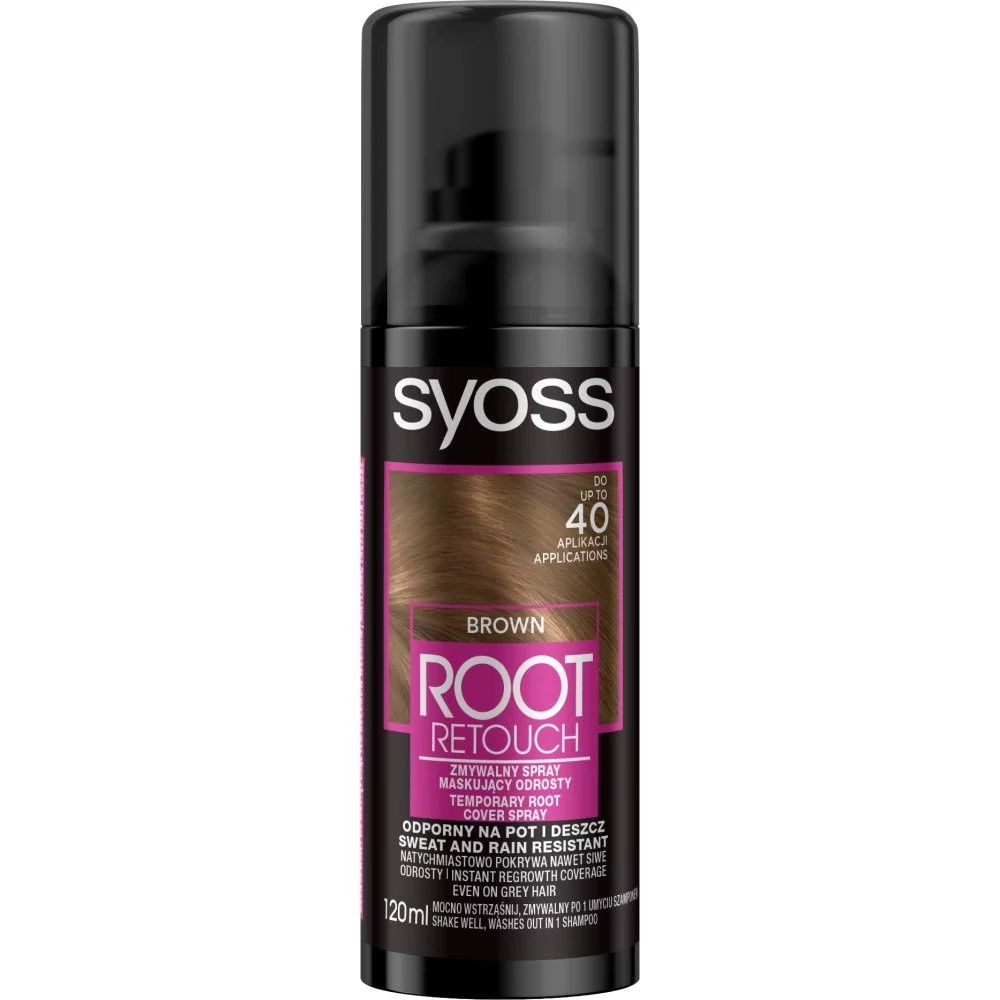 Syoss ROOT RETOUCHER SPRAY MASKUJĄCY ODROSTY ŚREDNI BRĄZ 120ML zakupy dla domu i biura 2137290