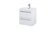 Szafki łazienkowe - Elita Szafka z umywalką 50 Kwadro Plus White 166947) - miniaturka - grafika 1