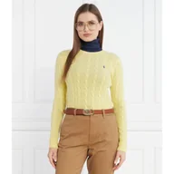 Swetry damskie - POLO RALPH LAUREN Wełniany sweter | Regular Fit | z dodatkiem kaszmiru - miniaturka - grafika 1