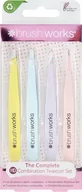 Pozostałe akcesoria do makijażu - Brushworks HD 4 PIECE COMBINATION TWEEZER SET MIXED 4.0 szt. - miniaturka - grafika 1