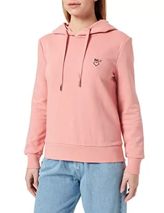 ONLY Damska bluza z kapturem, nadruk z logo, Rozeta, S - Bluzy damskie - miniaturka - grafika 1