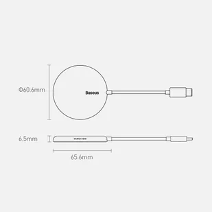 Baseus mini magnetyczna bezprzewodowa indukcyjna ładowarka Qi 15 W (kompatybilna z MagSafe do iPhone) niebieski (WXJK-H03) - Ładowarki do telefonów - miniaturka - grafika 17