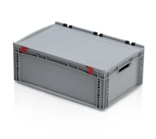 B2B Partner Plastikowa skrzynka z wiekiem 600x400x235 mm 967180 - Pojemniki przemysłowe - miniaturka - grafika 1