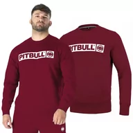 Odzież taktyczna i umundurowanie - Bluza Pit Bull Cotton Terry Hilltop '23 - Bordowa - miniaturka - grafika 1