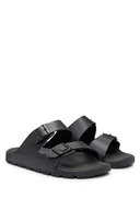 Moda i Uroda OUTLET - BOSS Męskie buty Surfley_Sand_dmpr_N Slide, czarne 1, 39 EU, czarny (Black1), 39 eu - miniaturka - grafika 1
