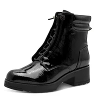 Kozaki damskie - Marco Tozzi Damskie 2-25243-45 modne kozaki, czarne patent, 41 EU, ^, 41 EU - miniaturka - grafika 1