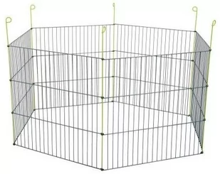 ZOLUX Zolux zagroda metalowa dla gryzoni sześciokątna szara 275007 - Miski dla psów - miniaturka - grafika 1