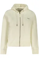 Bluzy damskie - BIAŁA BLUZA DAMSKA PEPE JEANS Z ROZPINANYM NA ZAMEK - Pepe Jeans - miniaturka - grafika 1