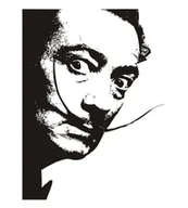 Naklejki na ścianę - Naklejka szablon 160x120 cm SALVADOR DALI malarze, 160x120 cm - miniaturka - grafika 1
