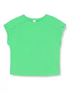 Bluzki damskie - s.Oliver BLACK LABEL Bluzka damska, z krótkim rękawem, zielona, 44 (DE), zielony, 44 - miniaturka - grafika 1