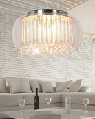 Lampy sufitowe - Lumina Deco Lampa Wisząca Nowoczesna Gusto D50 Clear - miniaturka - grafika 1