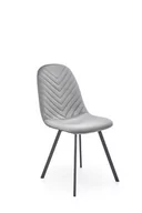 Krzesła - Krzesło tapicerowane K462 velvet szare - miniaturka - grafika 1