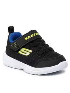 Skechers Sneakersy Mini Wanderer 407300N/BBLM Czarny - Buty dla chłopców - miniaturka - grafika 1