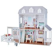 Domki dla lalek - Olivia's Little World Duży domek dla lalek Dreamland Farmhouse Drewniany domek dla lalek 2,9ft z 14 akcesoriami dla lalek TD-12901A - miniaturka - grafika 1