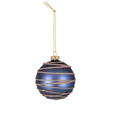 Bombki - Bombka szklana granatowa 8 cm - miniaturka - grafika 1