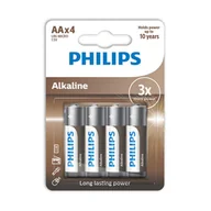 Baterie i akcesoria - Philips LR6A4B/10 bateria do użytku domowego Jednorazowa bateria AA Alkaliczny - miniaturka - grafika 1