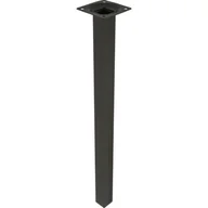 Zawiasy, okucia i inne akcesoria - Noga meblowa kwadratowa 40 cm czarna - miniaturka - grafika 1