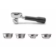 Zaparzacze i kawiarki - LELIT Portafilter 58mm z podwójną wylewką Lelit XMC020LELIT + plastikowy tamper miarka do kawy XMC020LELIT - miniaturka - grafika 1