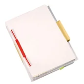 Spinacze i klipsy do papieru - Q-Connect Klips archiwizacyjny D-Clip cerwony, 100 szt PB370 - miniaturka - grafika 1