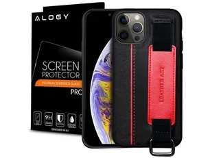 Alogy Etui obudowa Leather Case do Apple iPhone 12 12 Pro 6.1 Czarne + Szkło 9303/8602X1 - Etui i futerały do telefonów - miniaturka - grafika 5