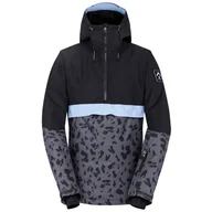 Kurtki i kamizelki sportowe damskie - Kurtka damska Dare 2b Snowburst Overhead Jacket Rozmiar: L / Kolor: czarny/szary - miniaturka - grafika 1