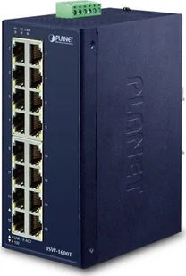 Switch Planet PLANET ISW-1600T łącza sieciowe Nie zarządzany Fast Ethernet 10/100 Niebieski - Switche - miniaturka - grafika 1
